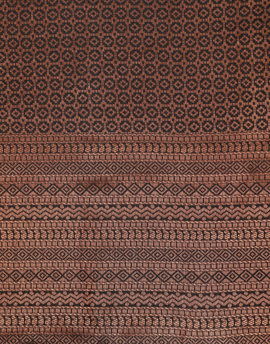 Dark Brown Kanjivaram Silk Saree | Sudathi