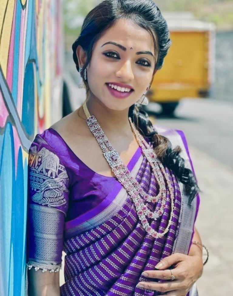 Purple Silk Saree | Sudathi