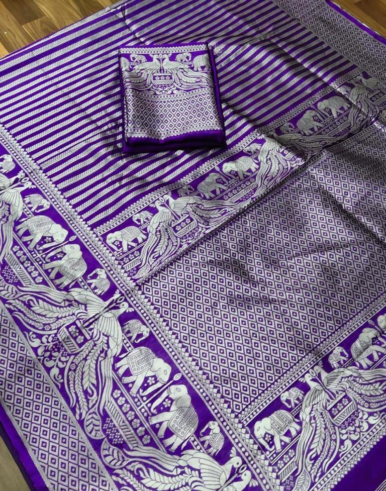 Purple Silk Saree | Sudathi