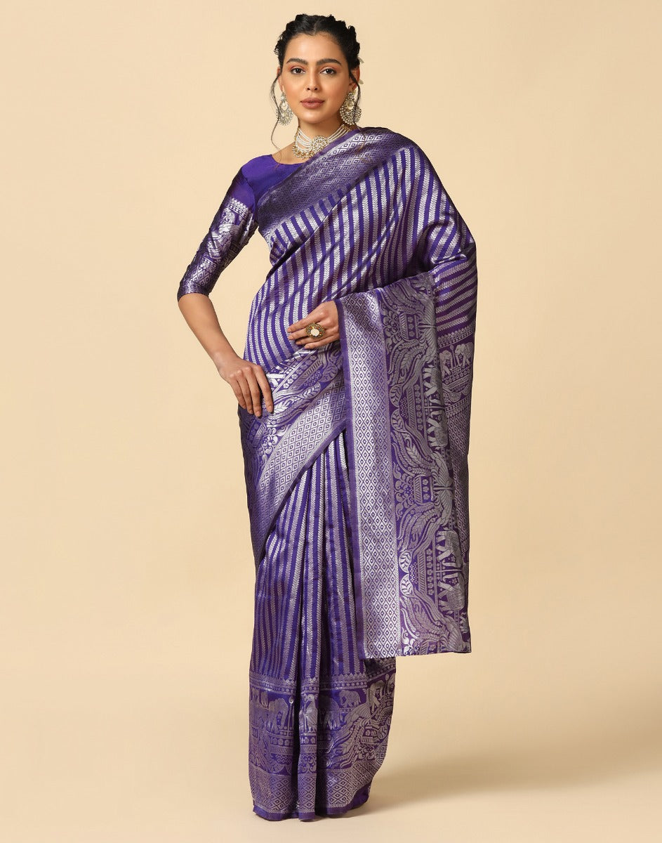 Purple Silk Saree | Sudathi