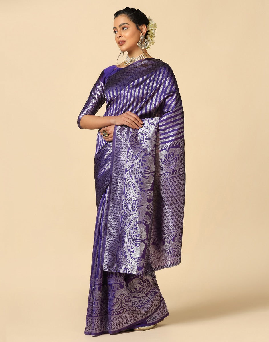 Purple Silk Saree | Sudathi