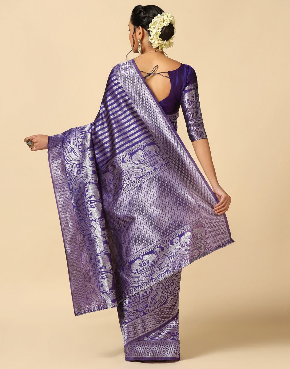 Purple Silk Saree | Sudathi
