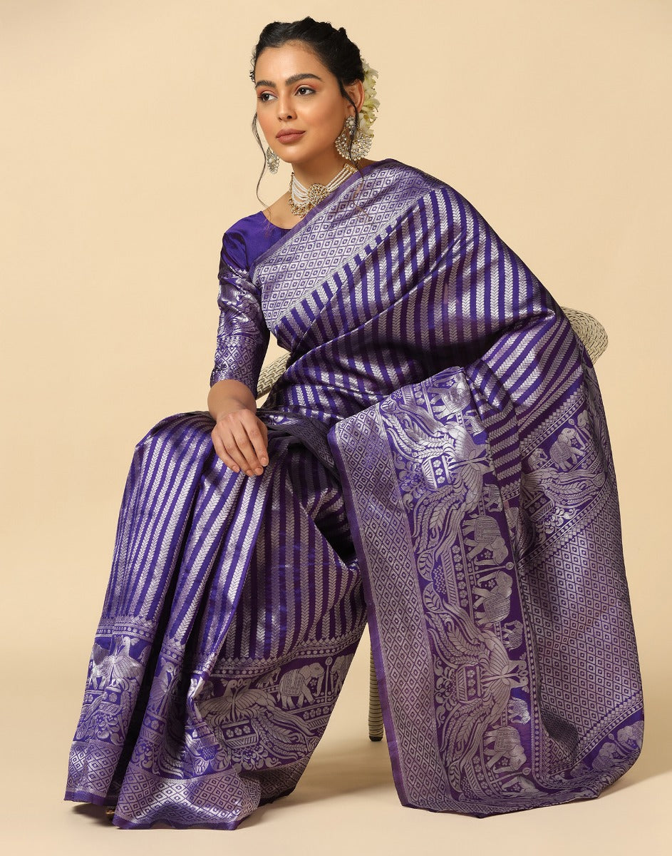 Purple Silk Saree | Sudathi