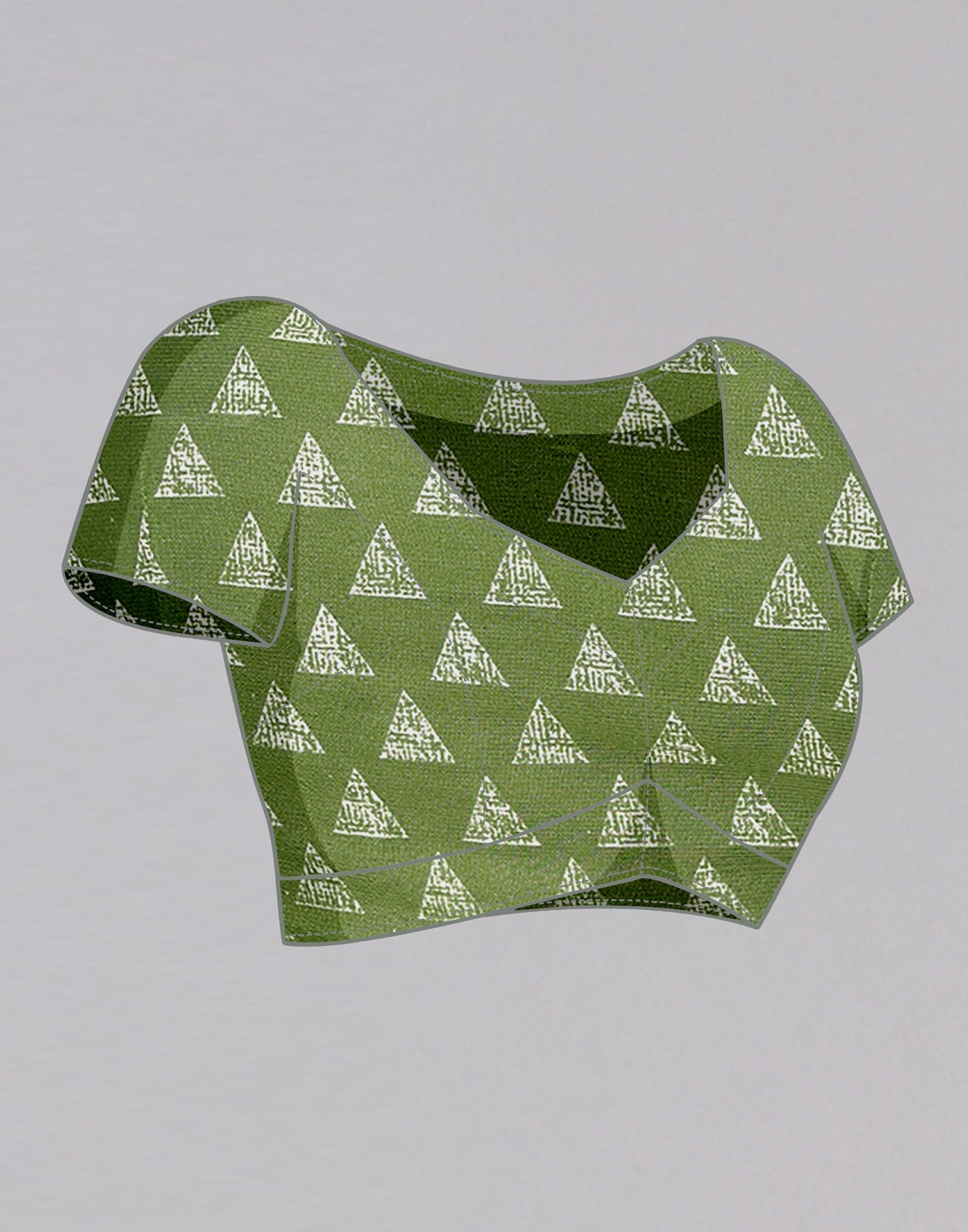 Light Green Georgette Printed Saree | Sudathi