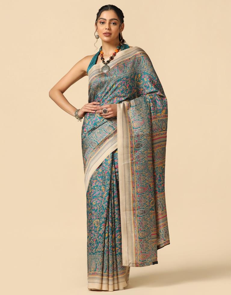 Rama Green Silk Saree | Sudathi