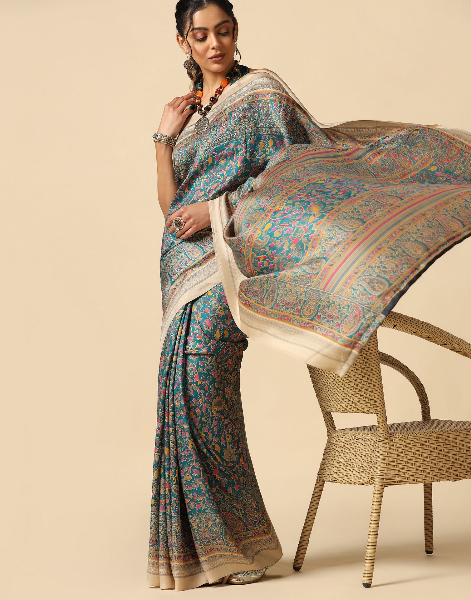 Rama Green Silk Saree | Sudathi