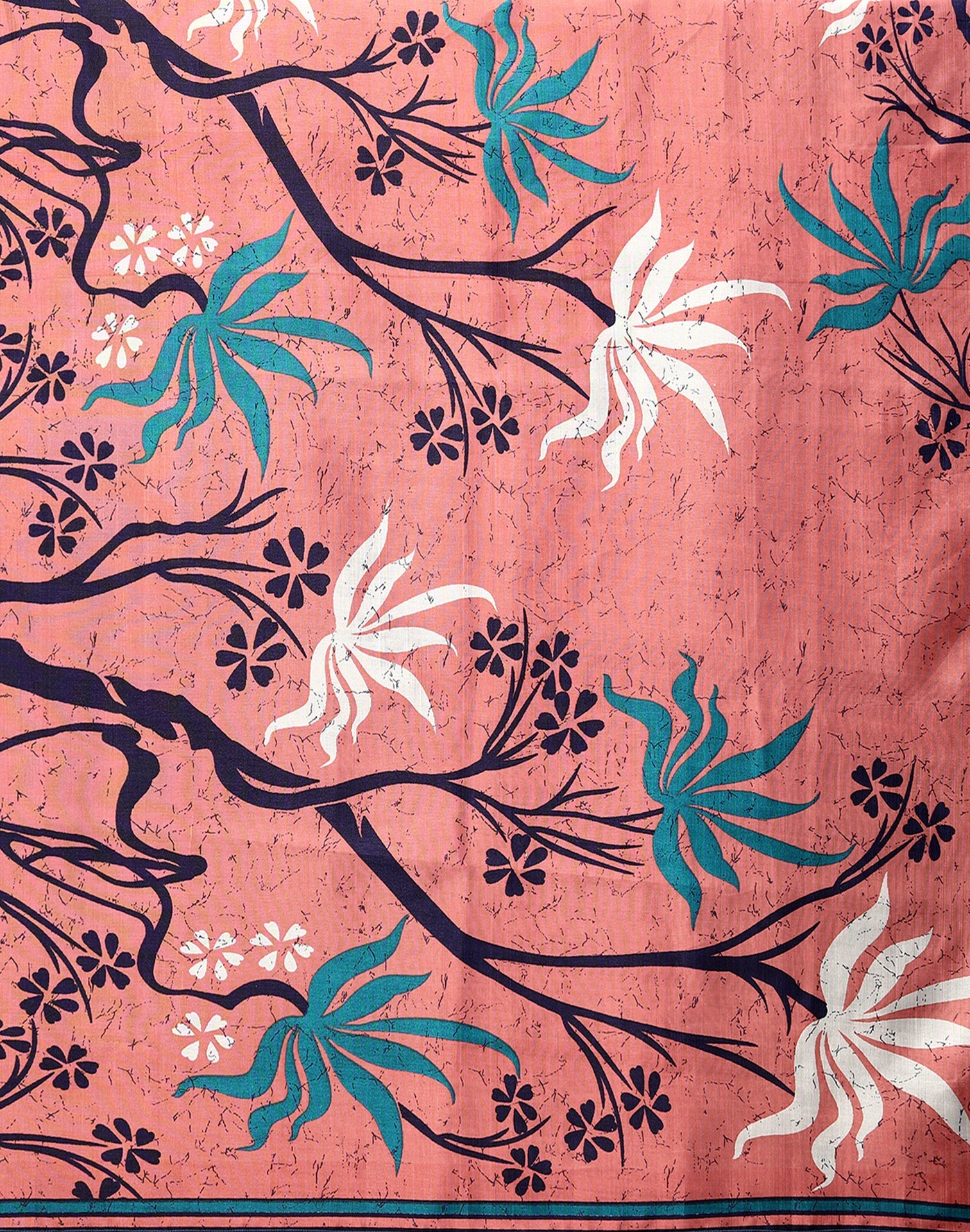 Light Pink Silk Printed Saree | Sudathi