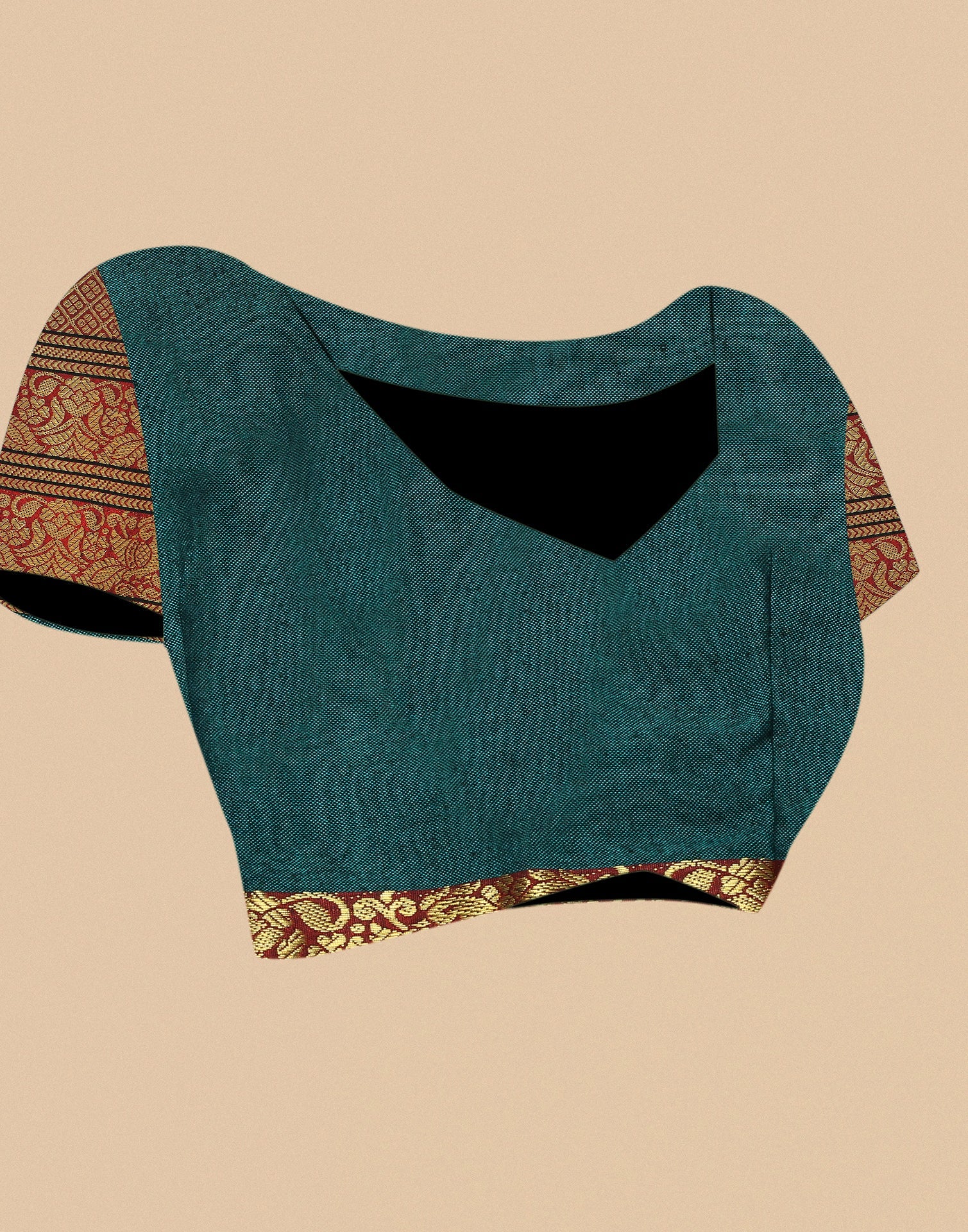Green Silk Woven Saree | Sudathi