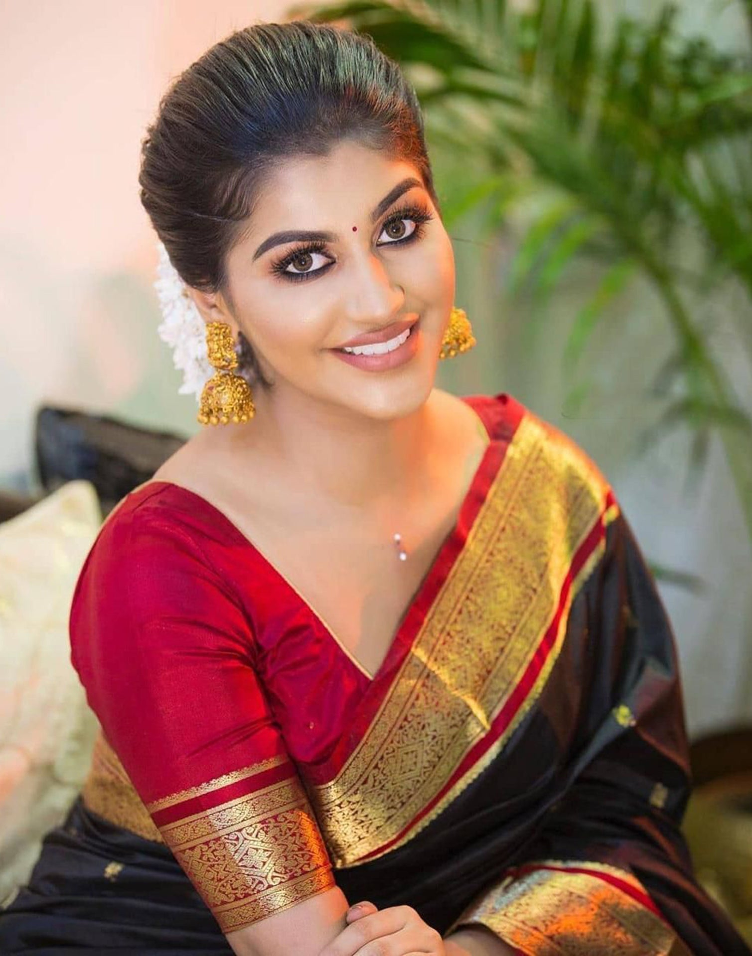 Black Banarasi Silk Saree | Sudathi