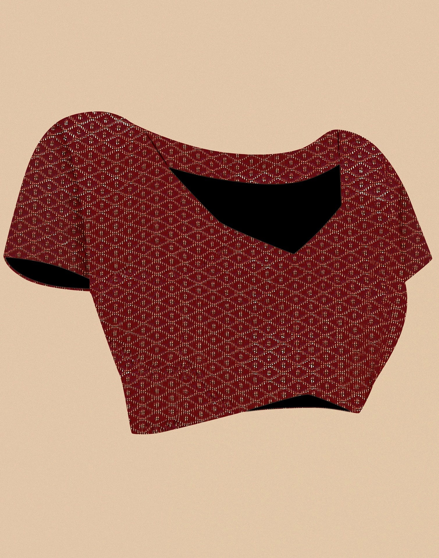 Maroon Plain Silk Saree | Sudathi