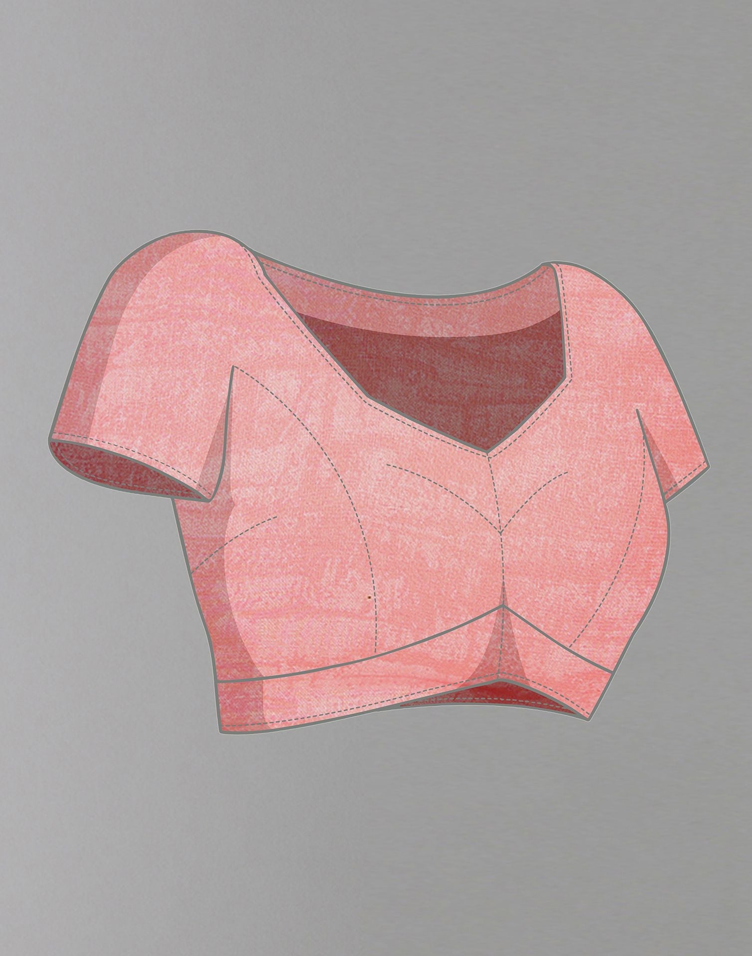 Light Pink Printed Saree | Sudathi
