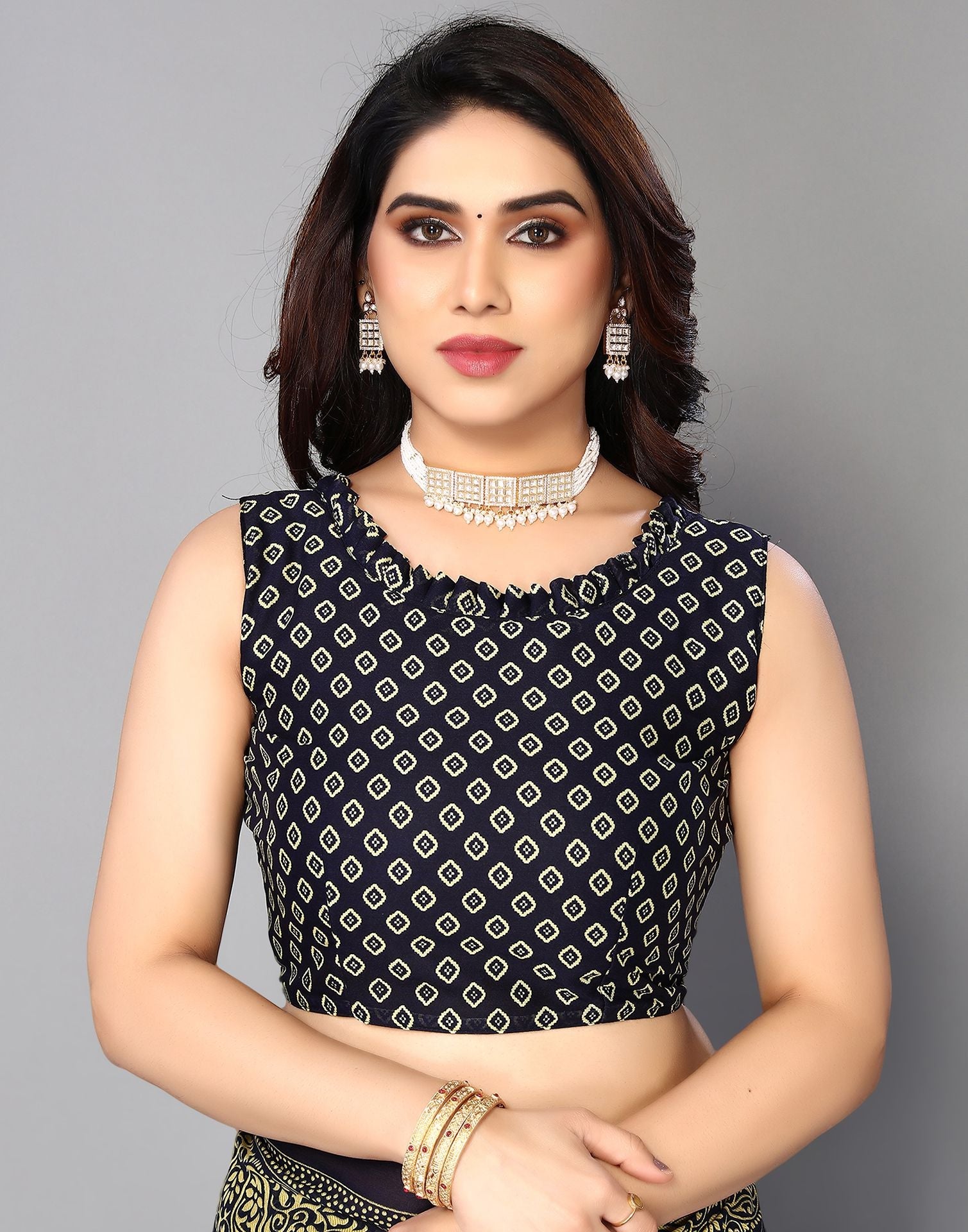 White Printed Saree | Sudathi