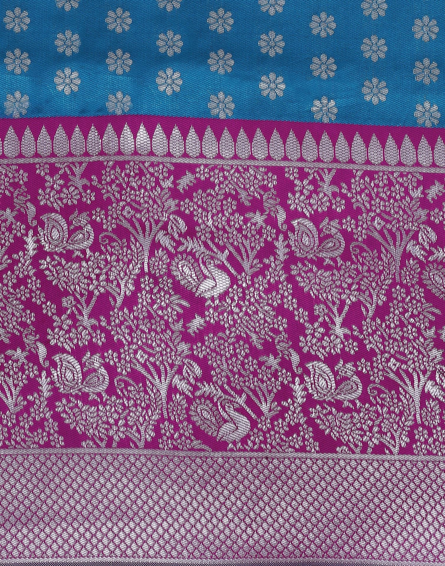 Still Blue Silk Saree | Sudathi