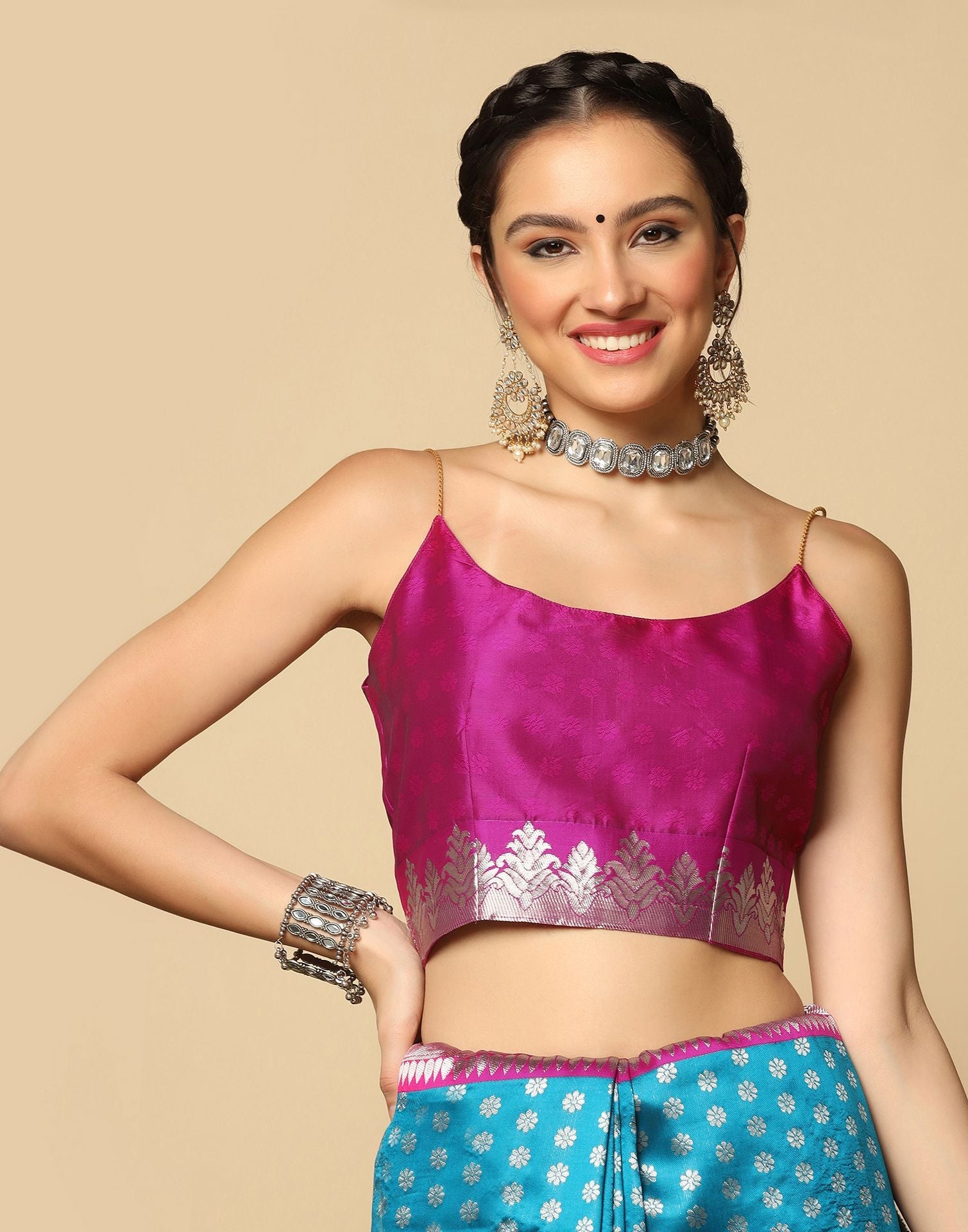 Still Blue Silk Saree | Sudathi