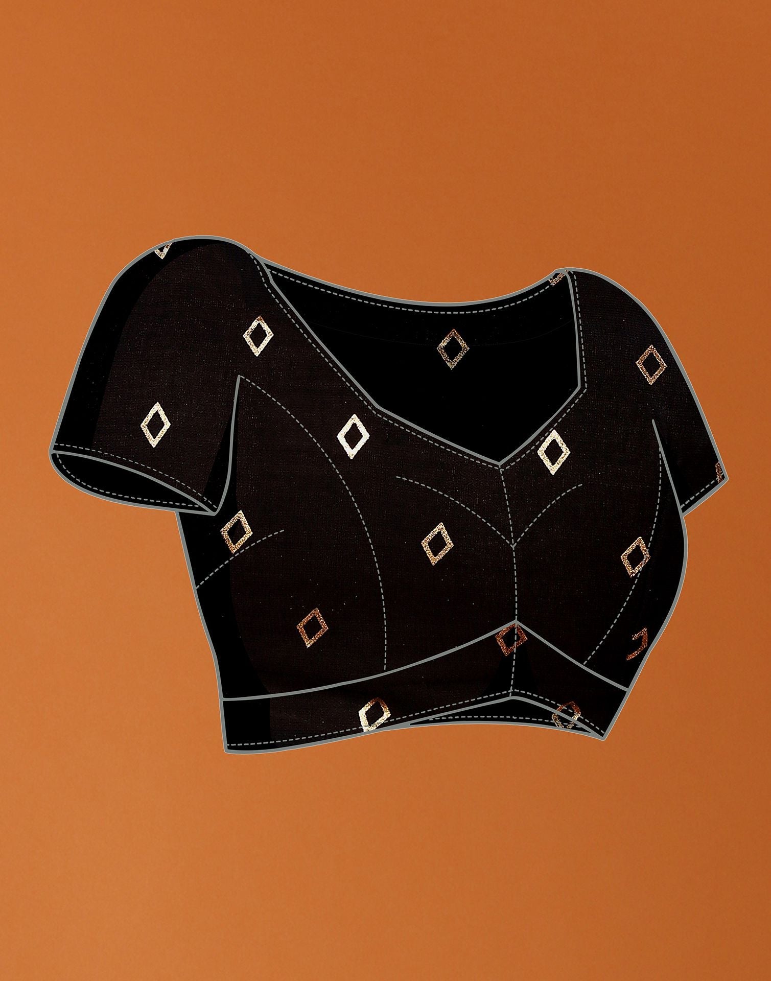 Black Printed Saree | Sudathi