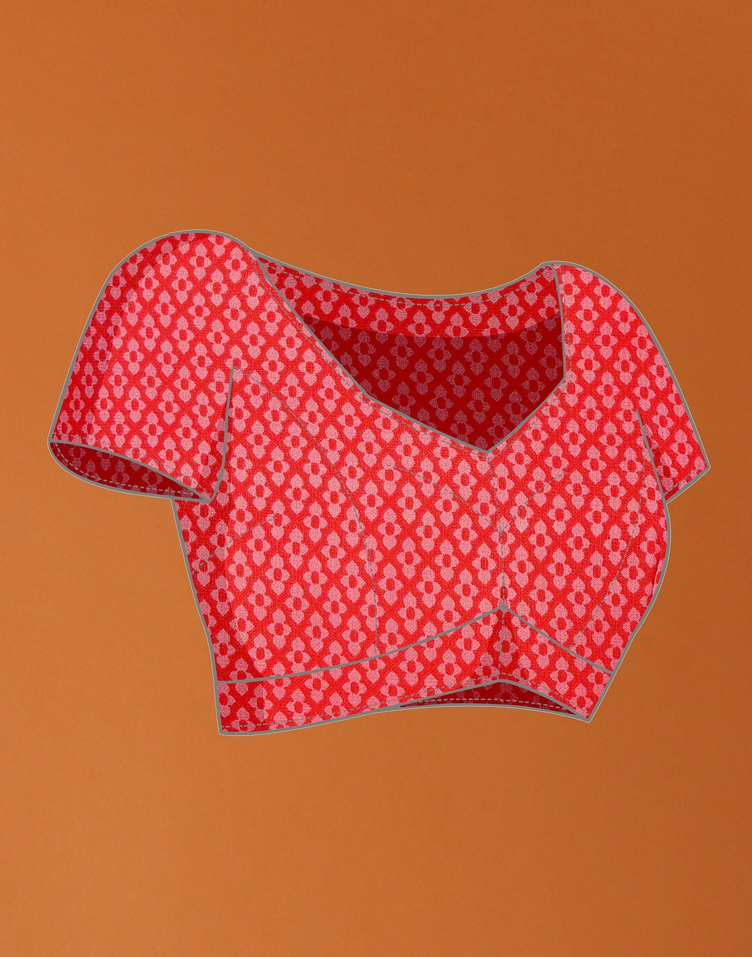 Pink Printed Saree | Sudathi