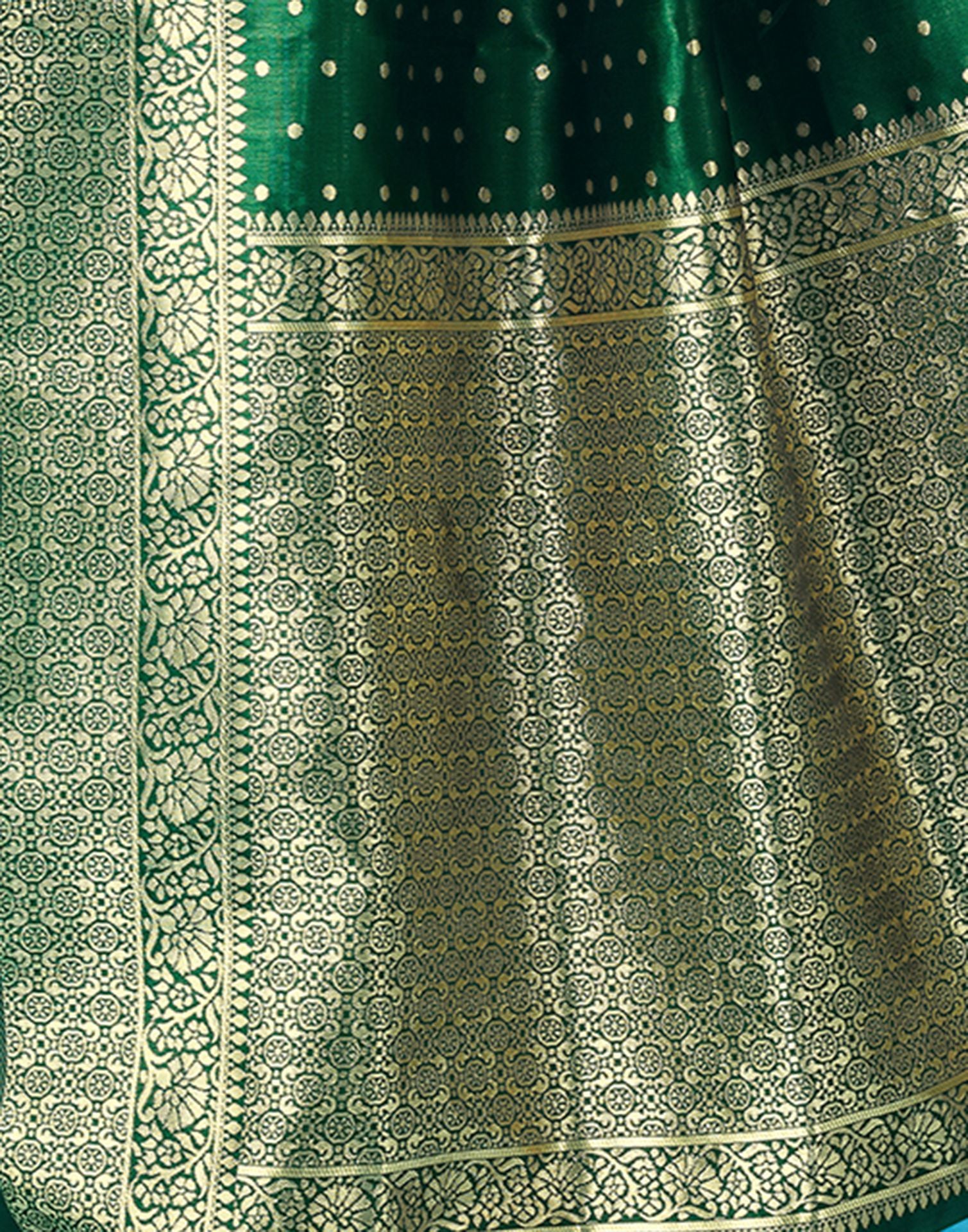 Green Silk Woven Banarasi Saree