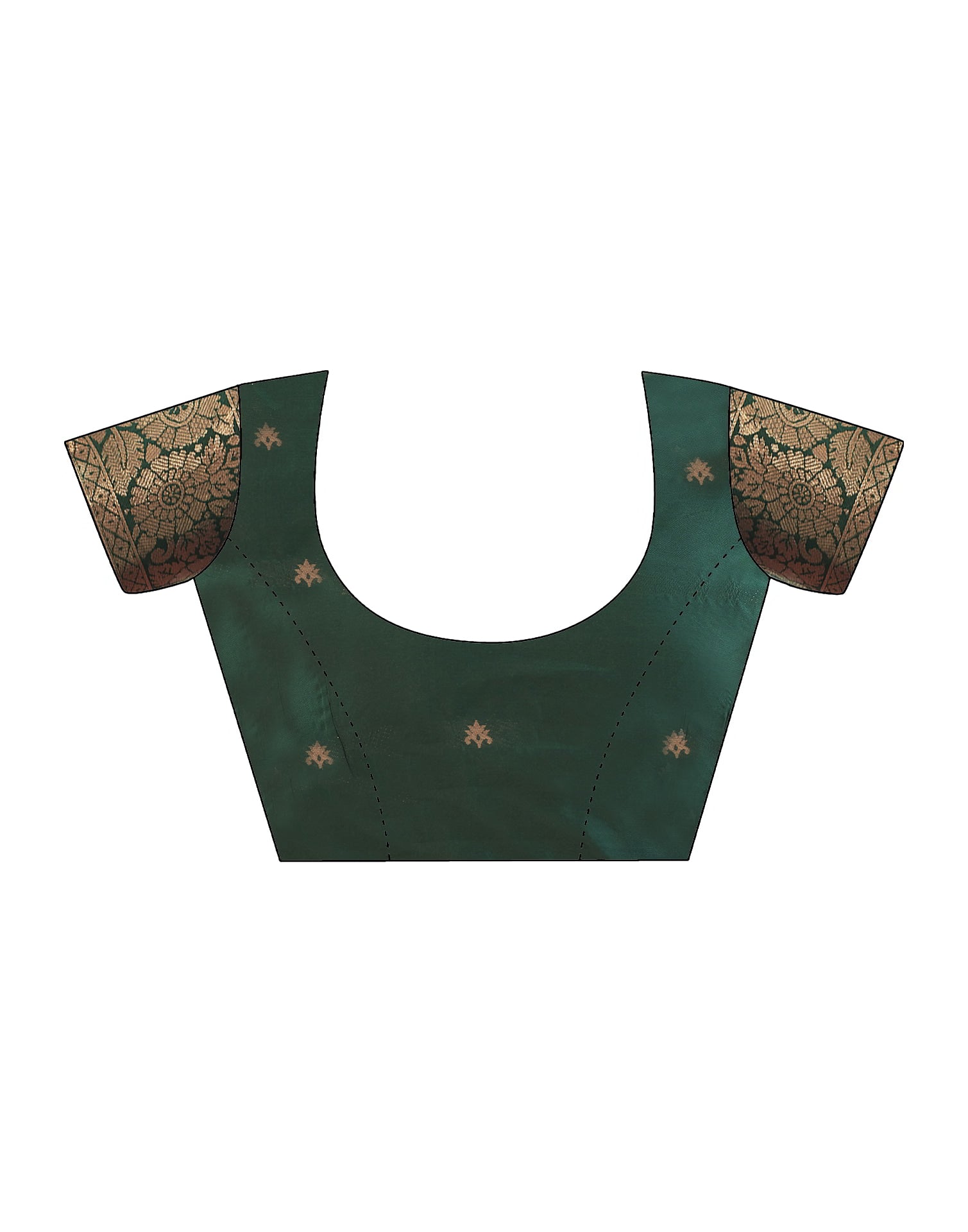 Dark Red Banarasi Silk Saree