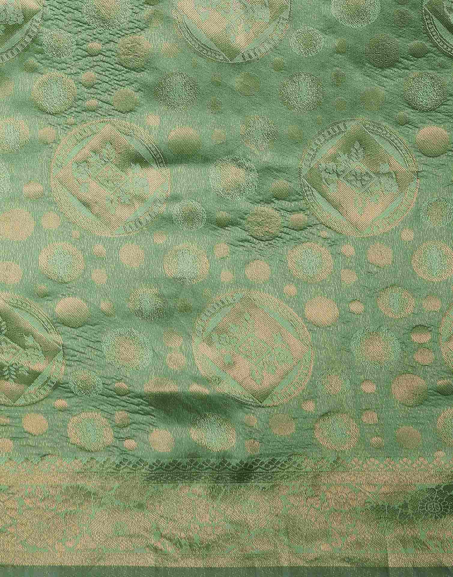 Light Green Silk Woven Banarasi Saree