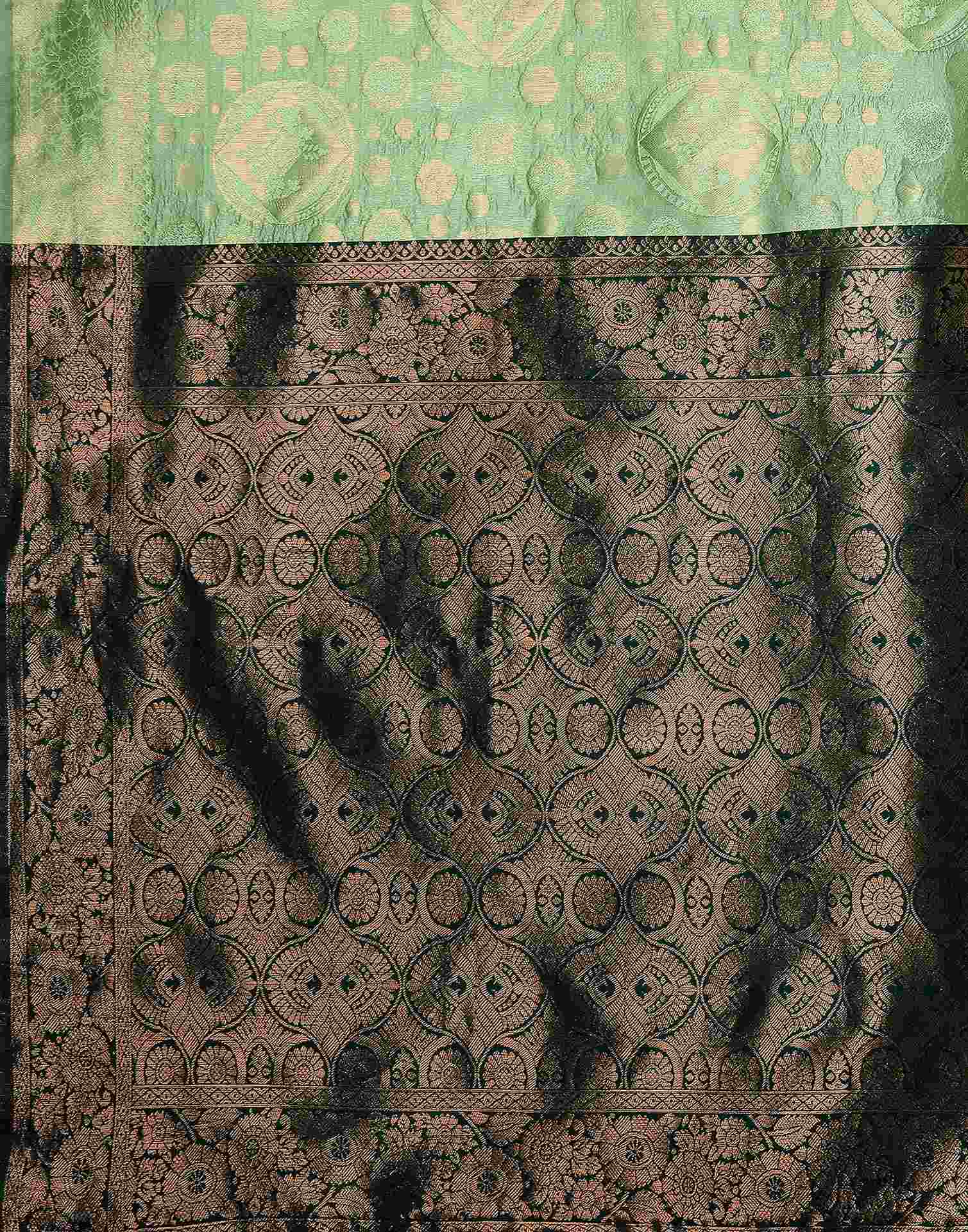 Light Green Silk Woven Banarasi Saree