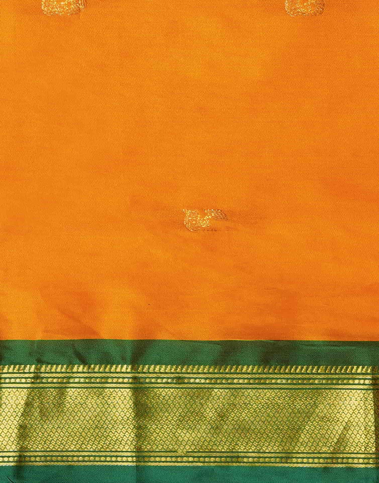 Turmeric Yellow Silk Woven Kanjivaram Saree