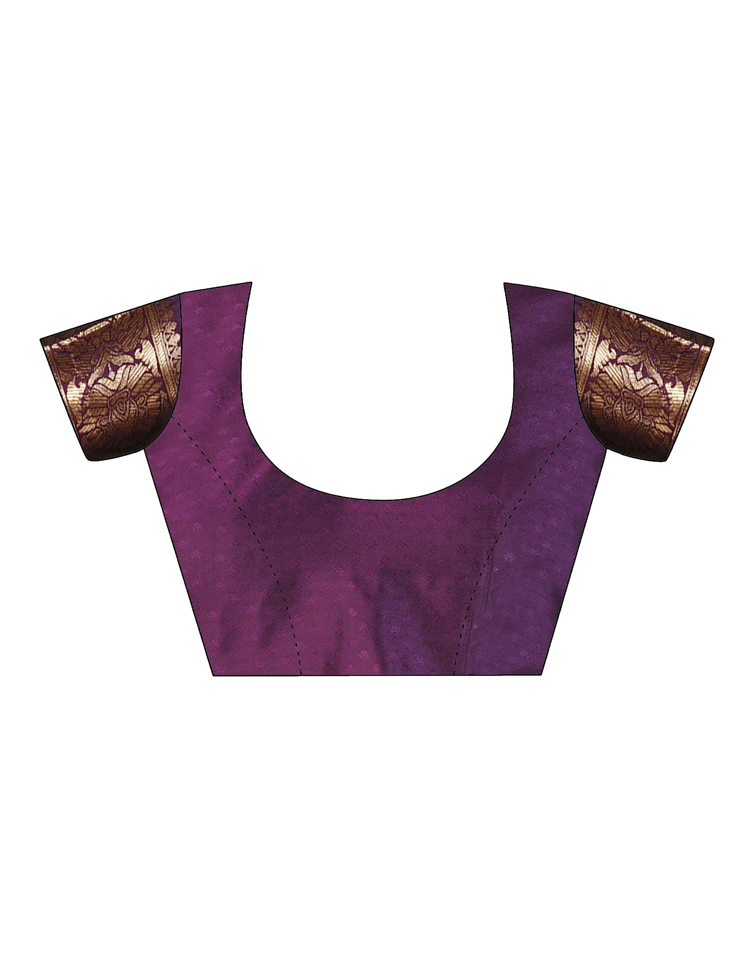 Purple Banarasi Silk Woven Saree