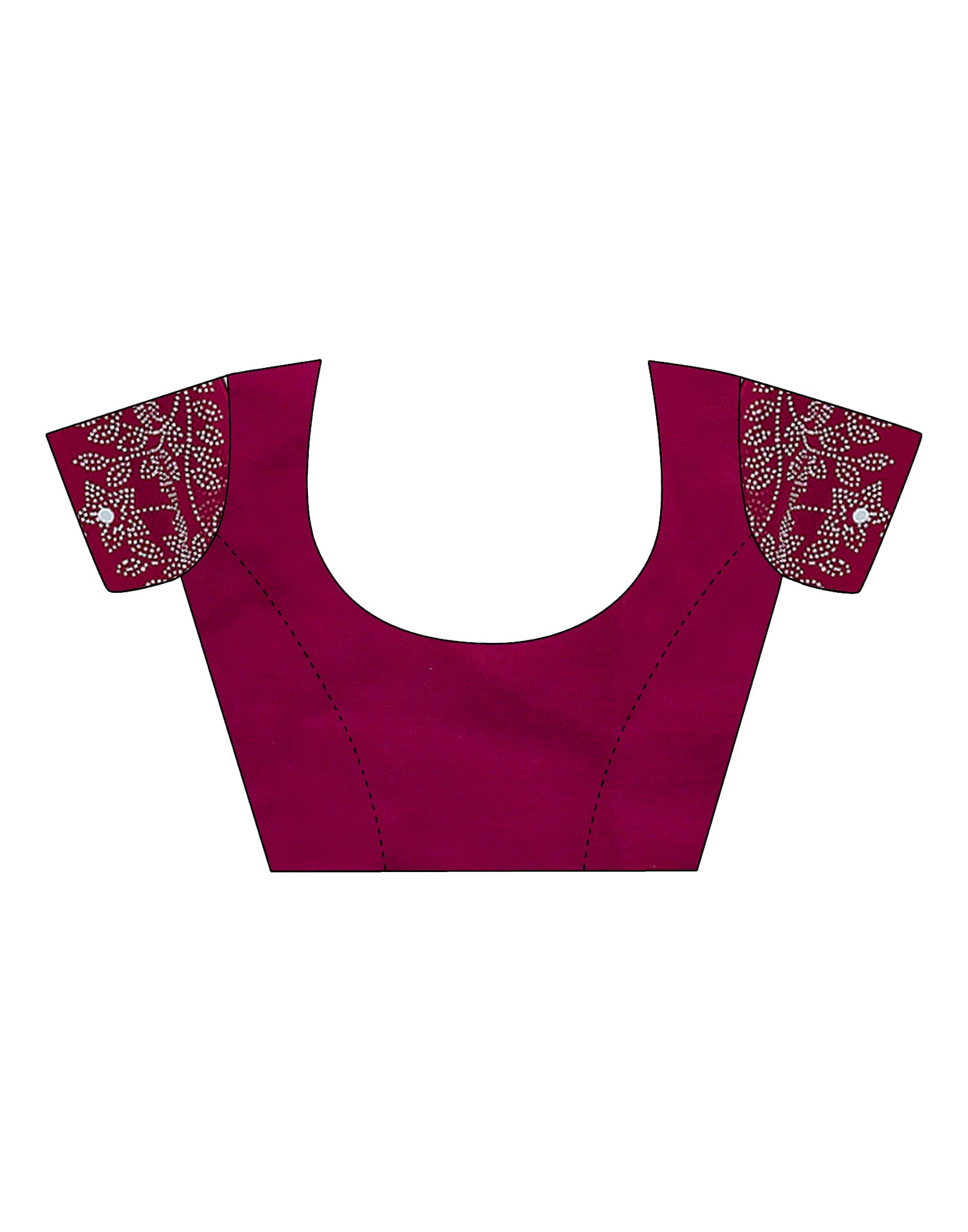 Red Swarovski Georgette Stone Work Saree