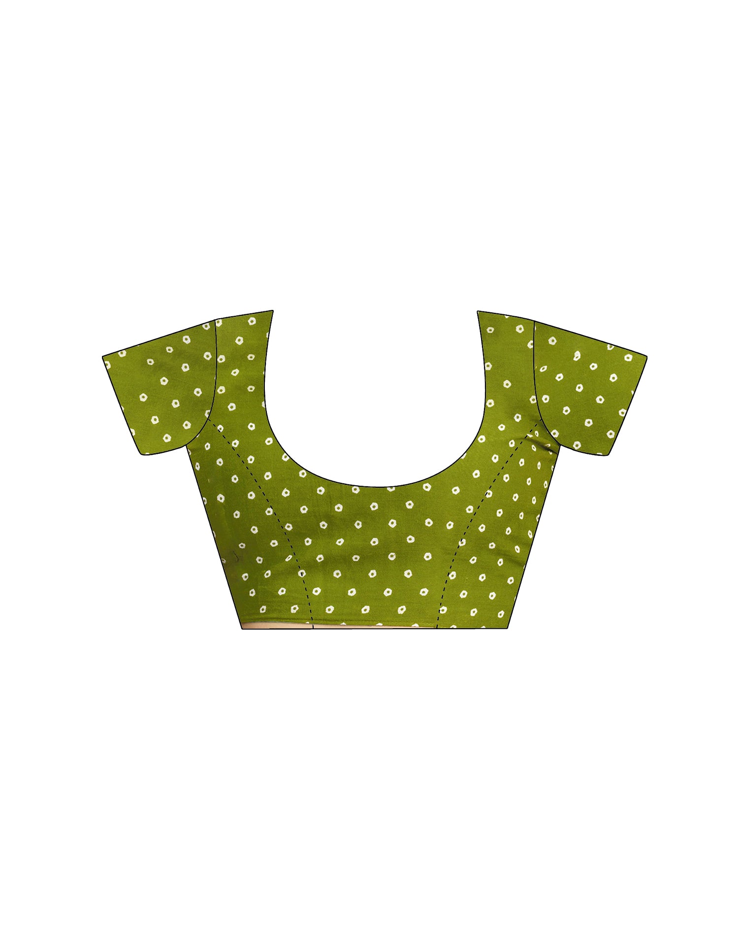 Ready To Wear Green Cotton Printed Saree