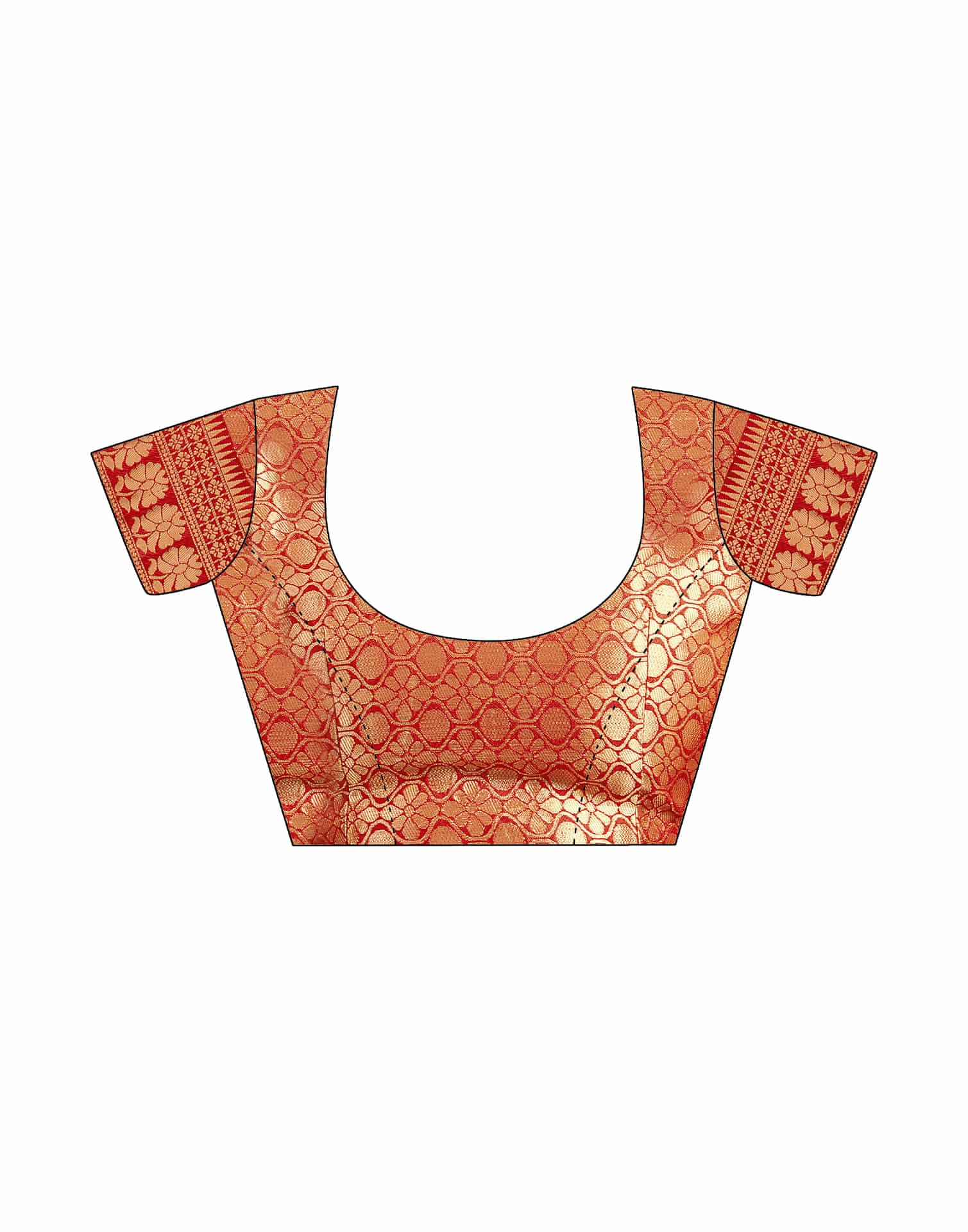 Red Silk Woven Banarasi Saree