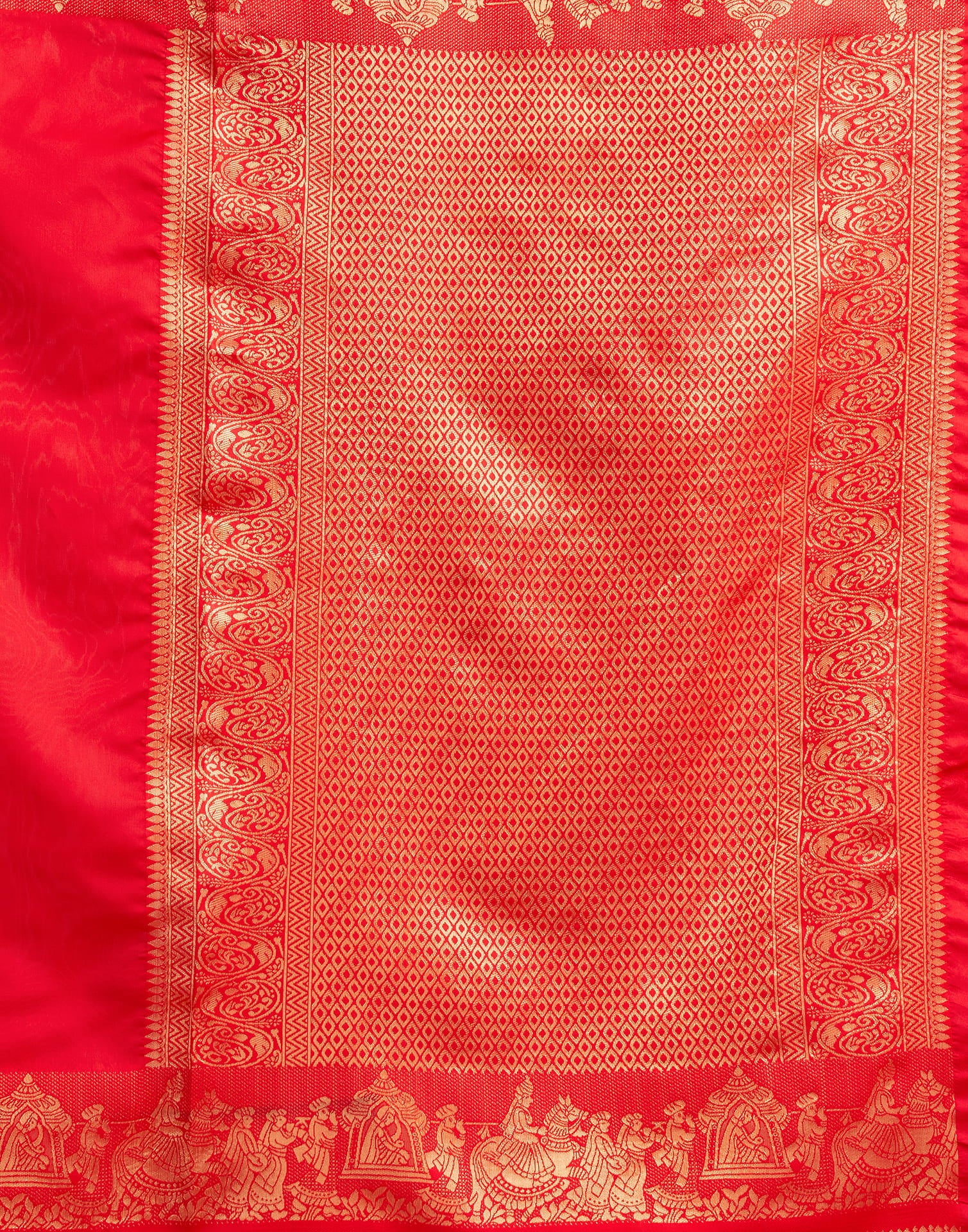 Red Silk Woven Kanjivaram Saree