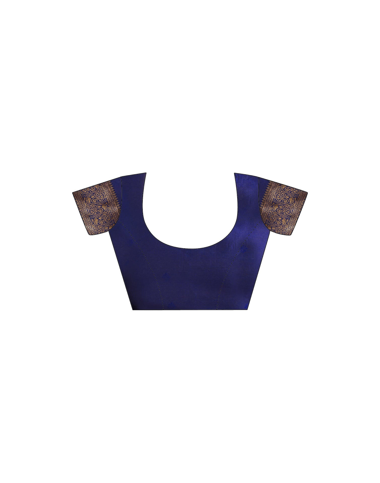 Navy Blue Silk Woven Kanjivaram Saree