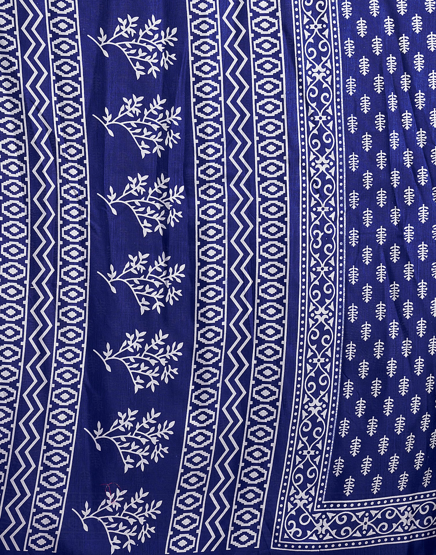 Blue Dola Silk Printed Printed Saree