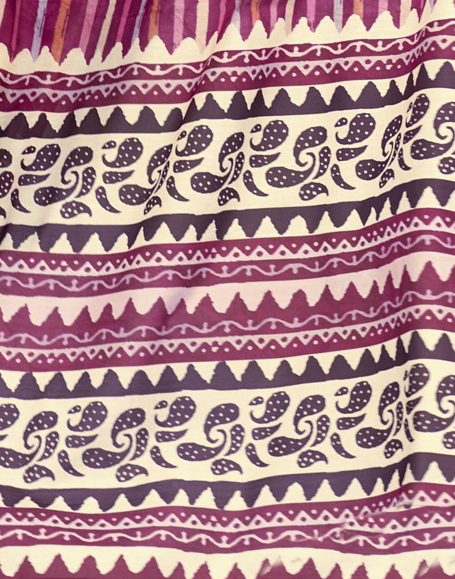 Rani Pink Leheriya Printed Cotton Silk Saree