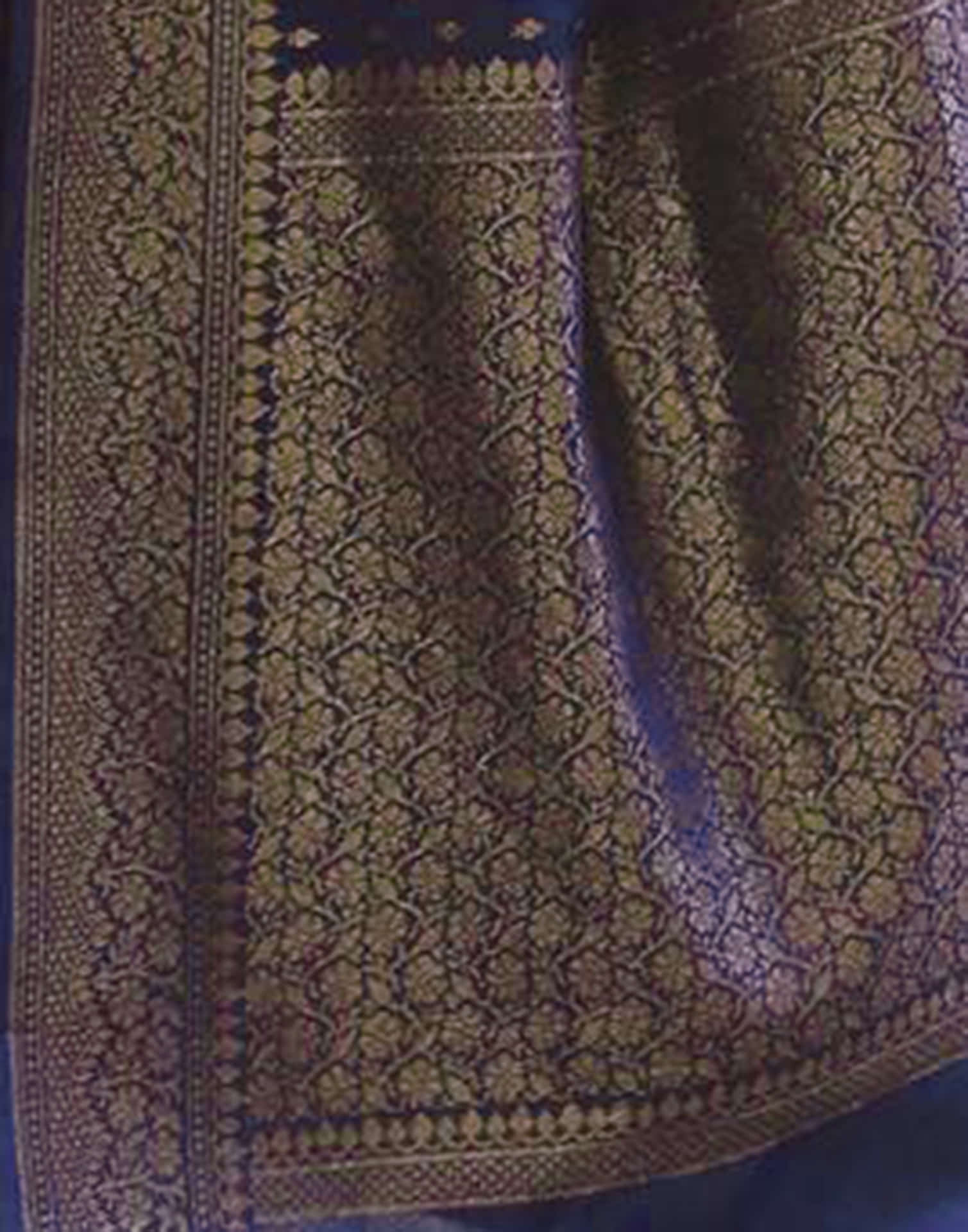 Blue Silk Woven Kanjivaram Saree