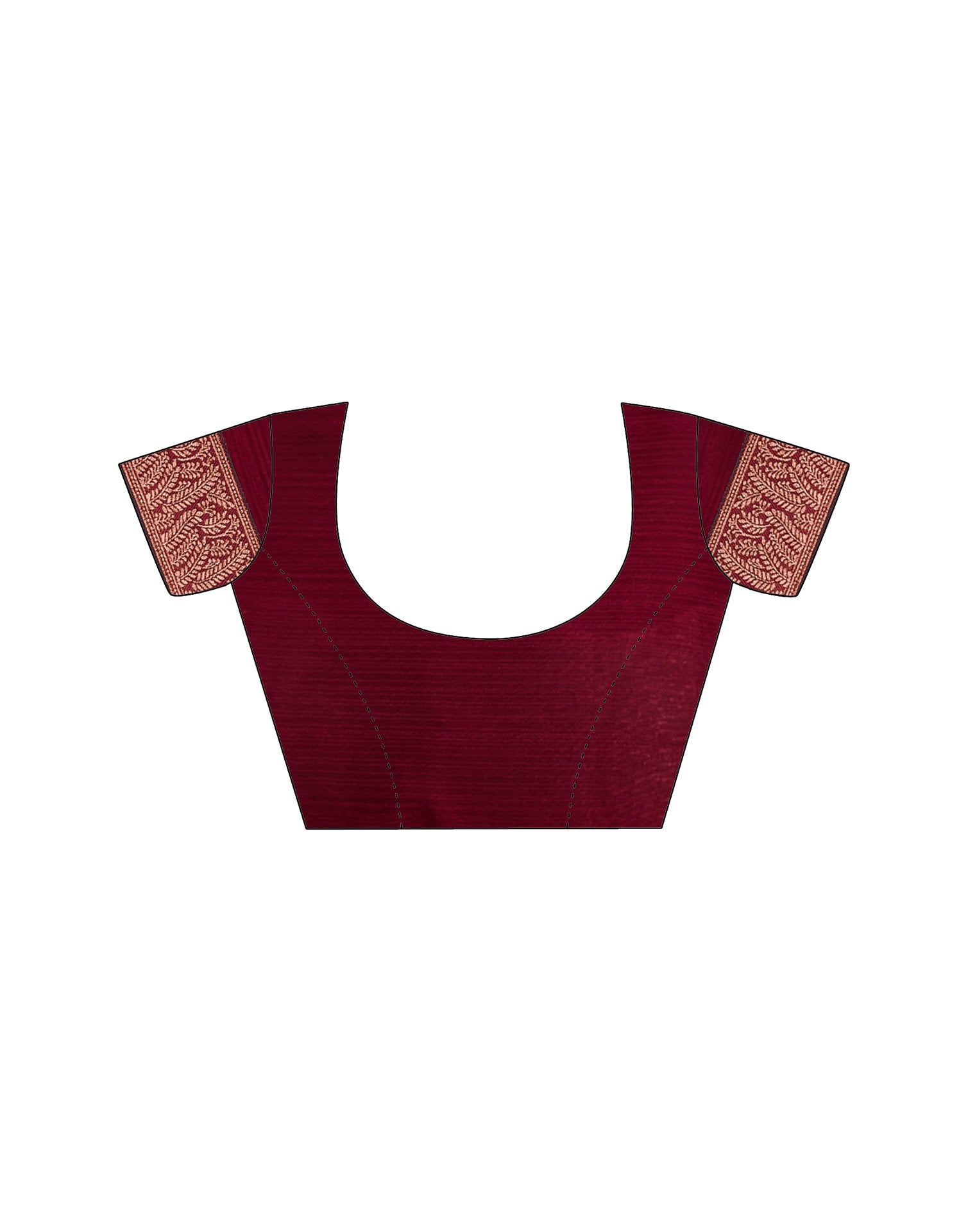 Maroon Embroidery Georgette Saree