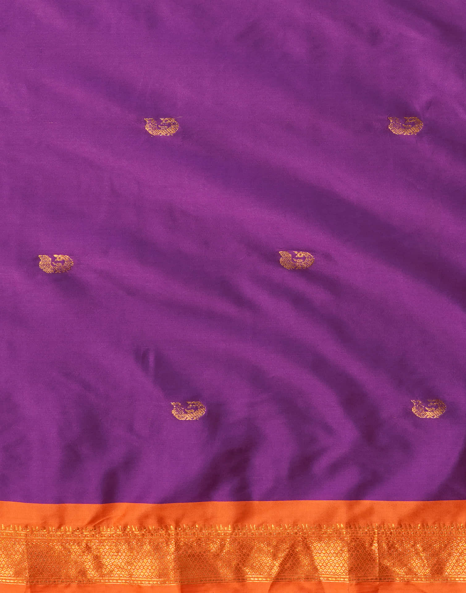 Purple Silk Woven Kanjivaram Saree