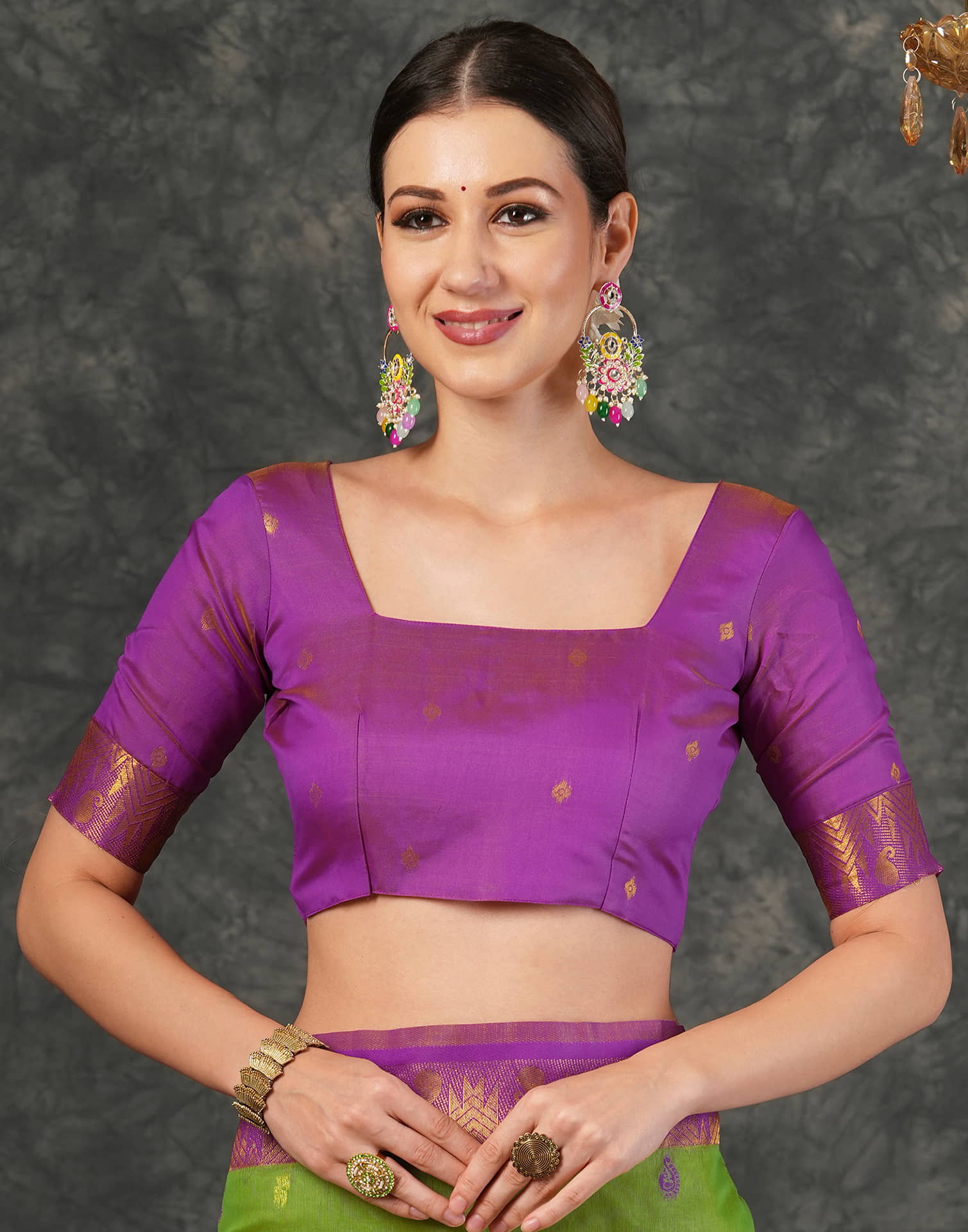Green Silk Woven Kanjivaram Saree