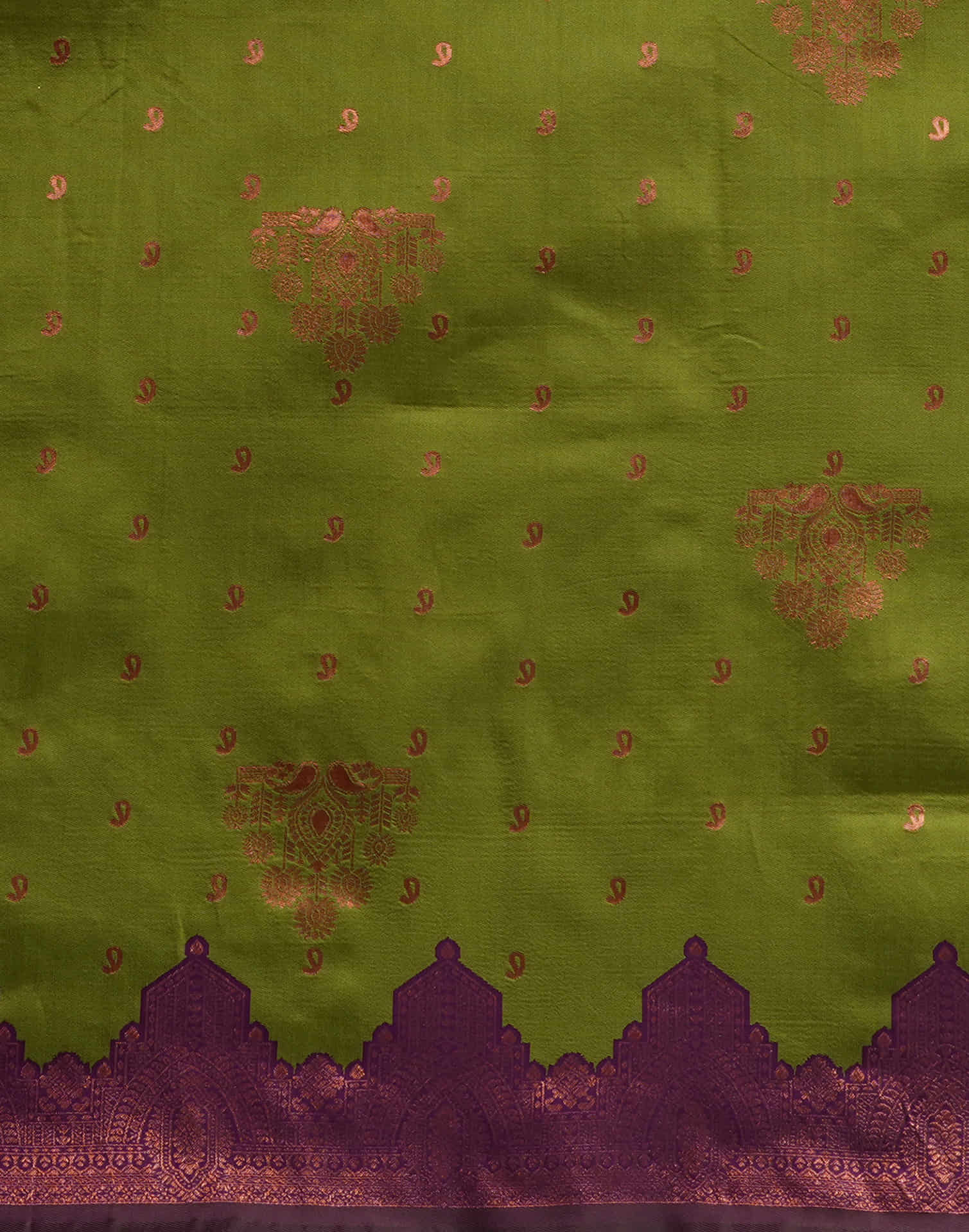 Green Silk Woven Banarasi Saree