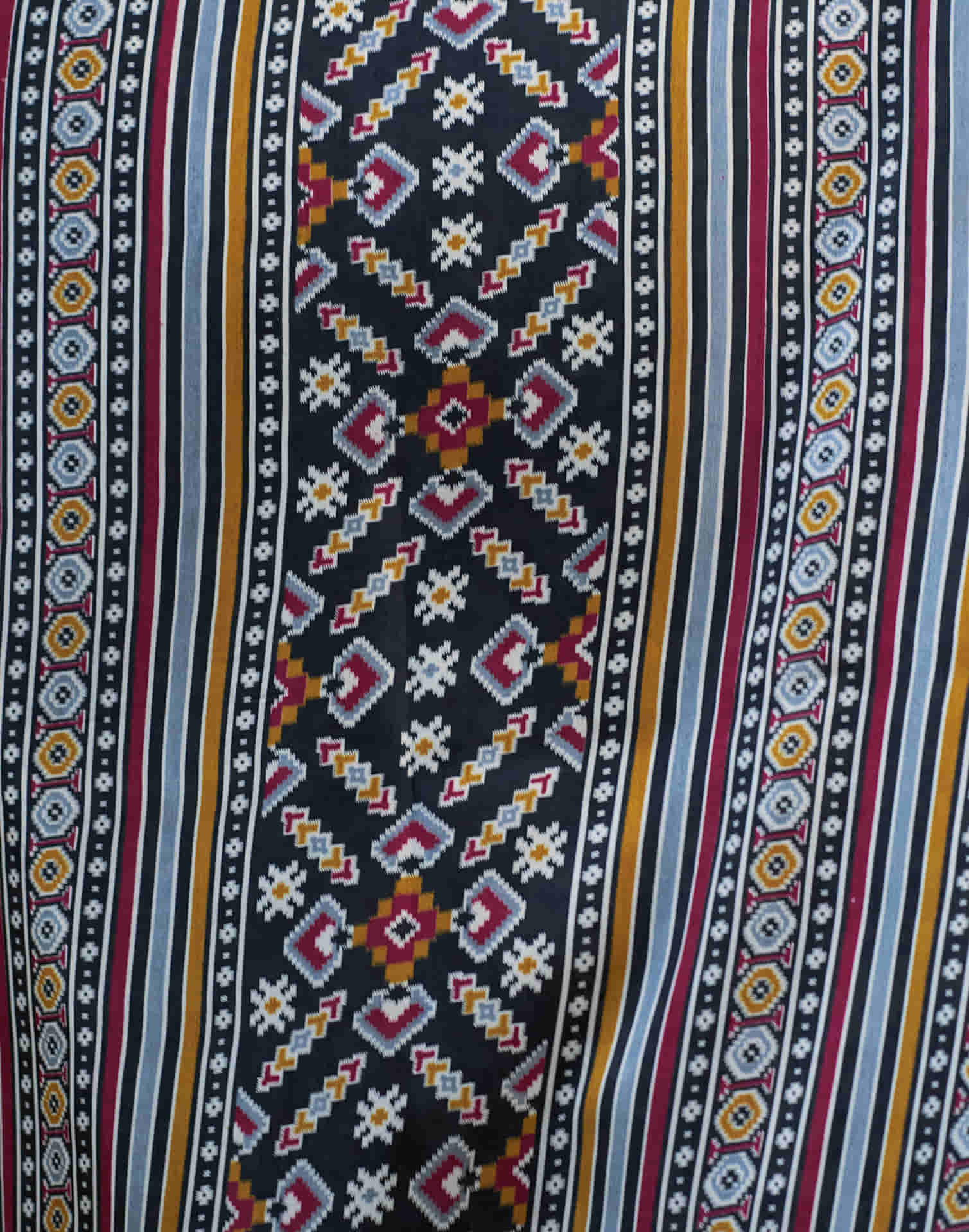 Beige Cotton Blend Printed Saree