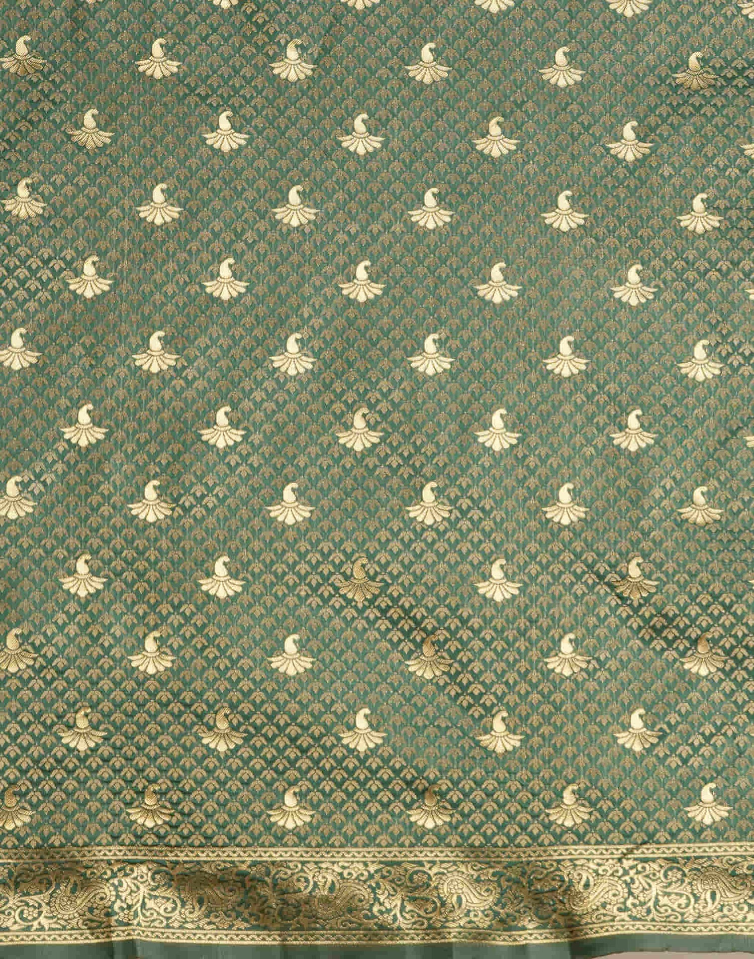 Green Silk Woven Banarasi Saree