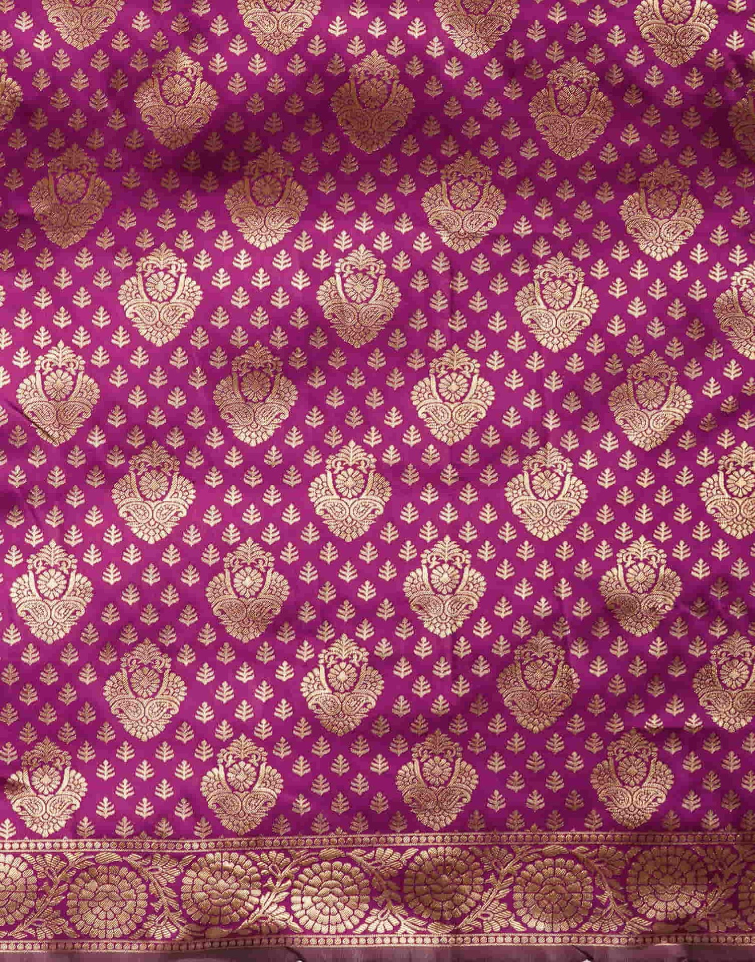 Purple Silk Woven Banarasi Saree