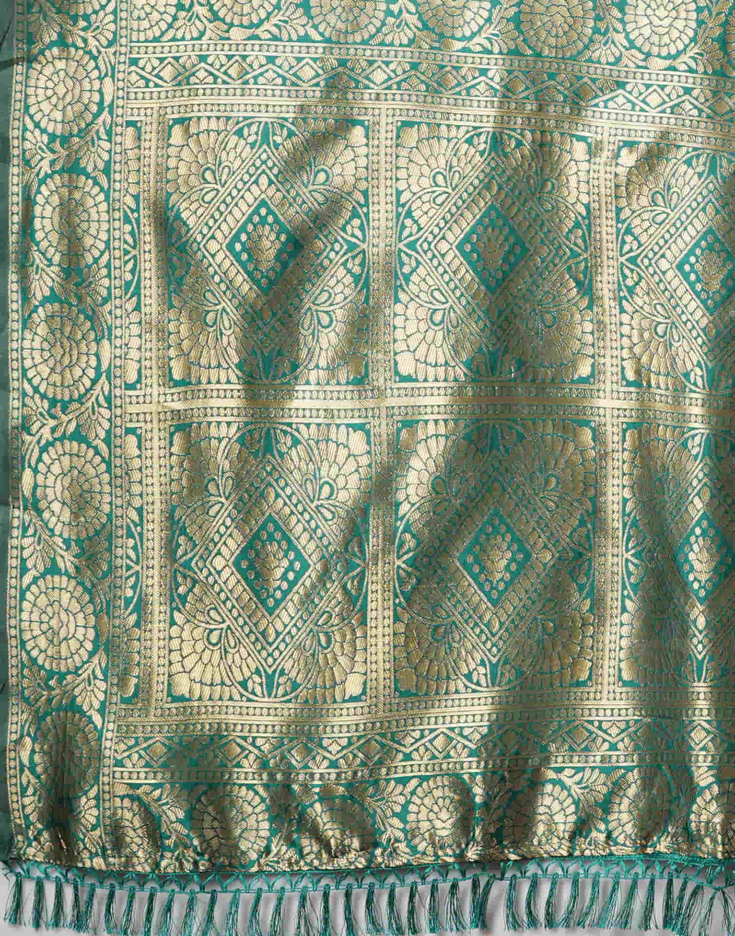 Purple Silk Woven Banarasi Saree