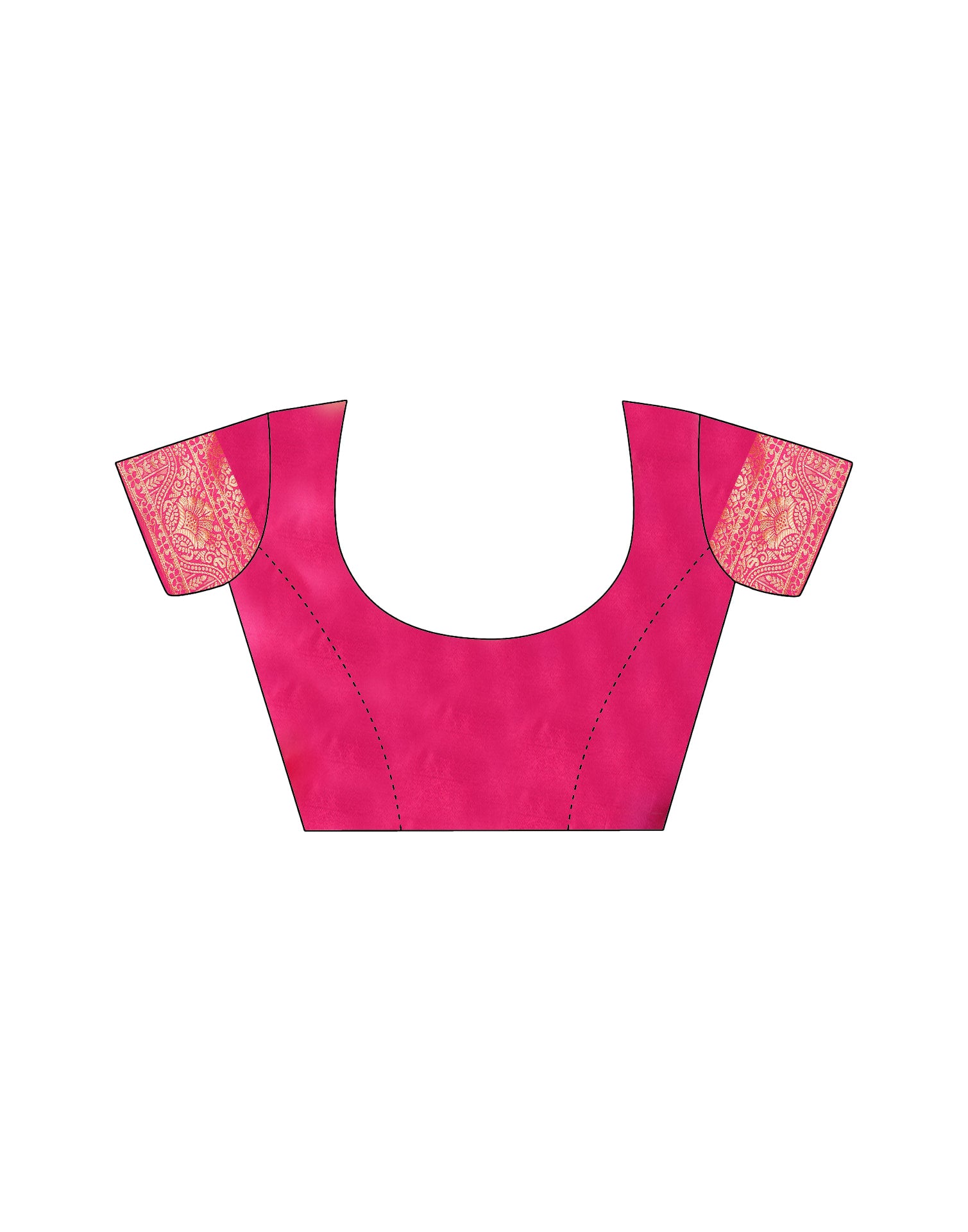 Pink Silk Woven Banarasi Saree