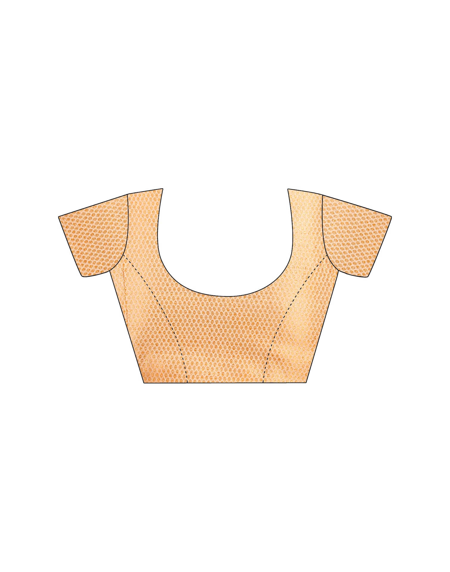 Beige Silk Blend Woven Saree