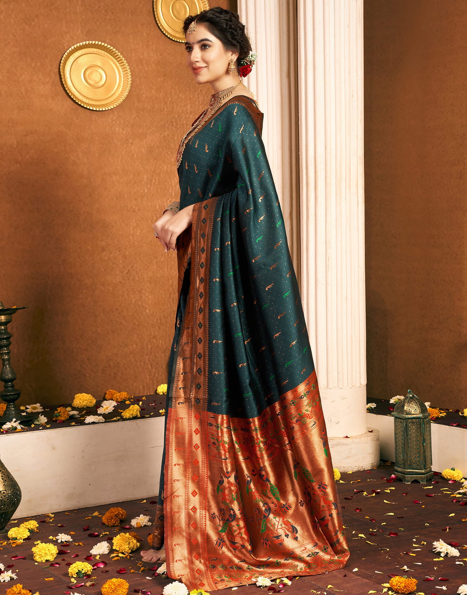 Green Silk Woven Paithani Saree