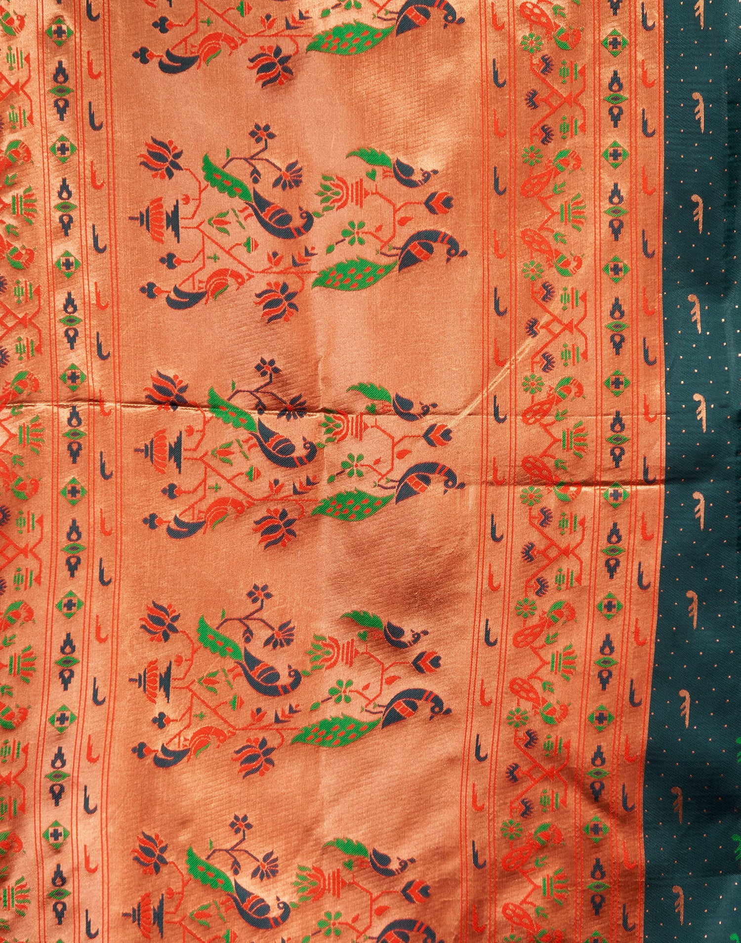 Green Silk Woven Paithani Saree