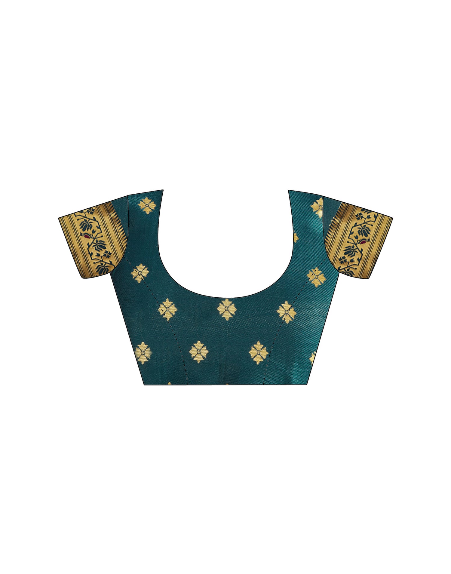 Rama Green Silk Woven Paithani Saree