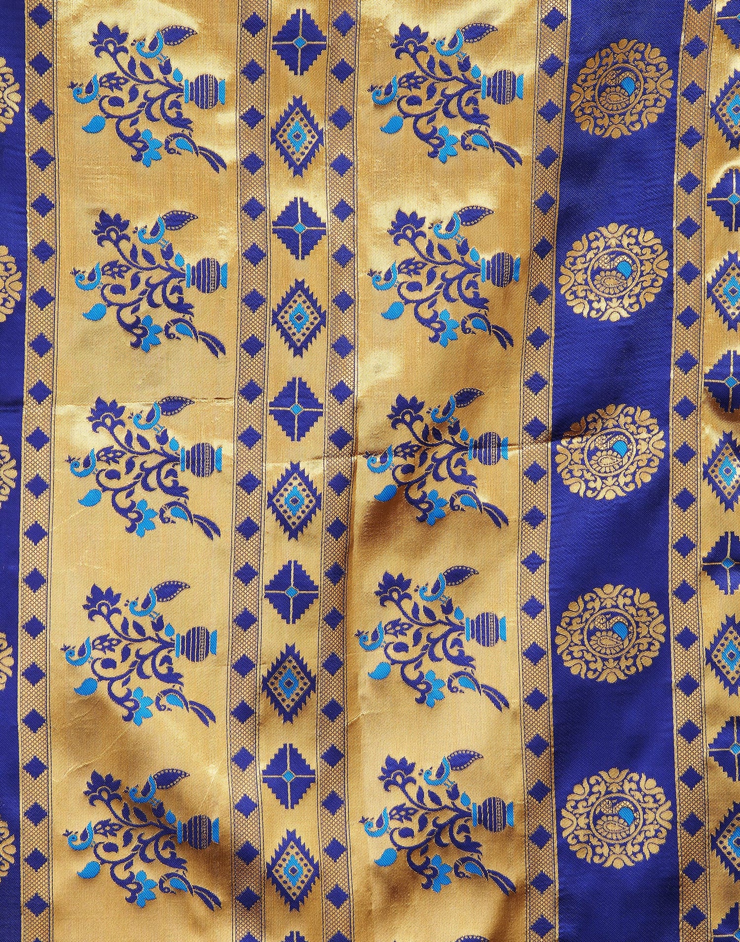 Blue Silk Woven Paithani Saree