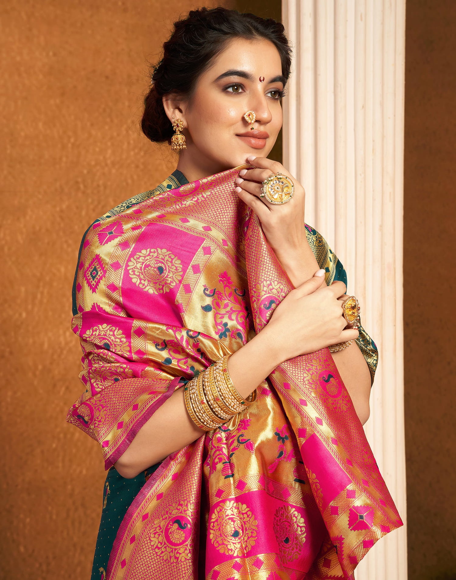 Green Silk Woven Paithani Saree