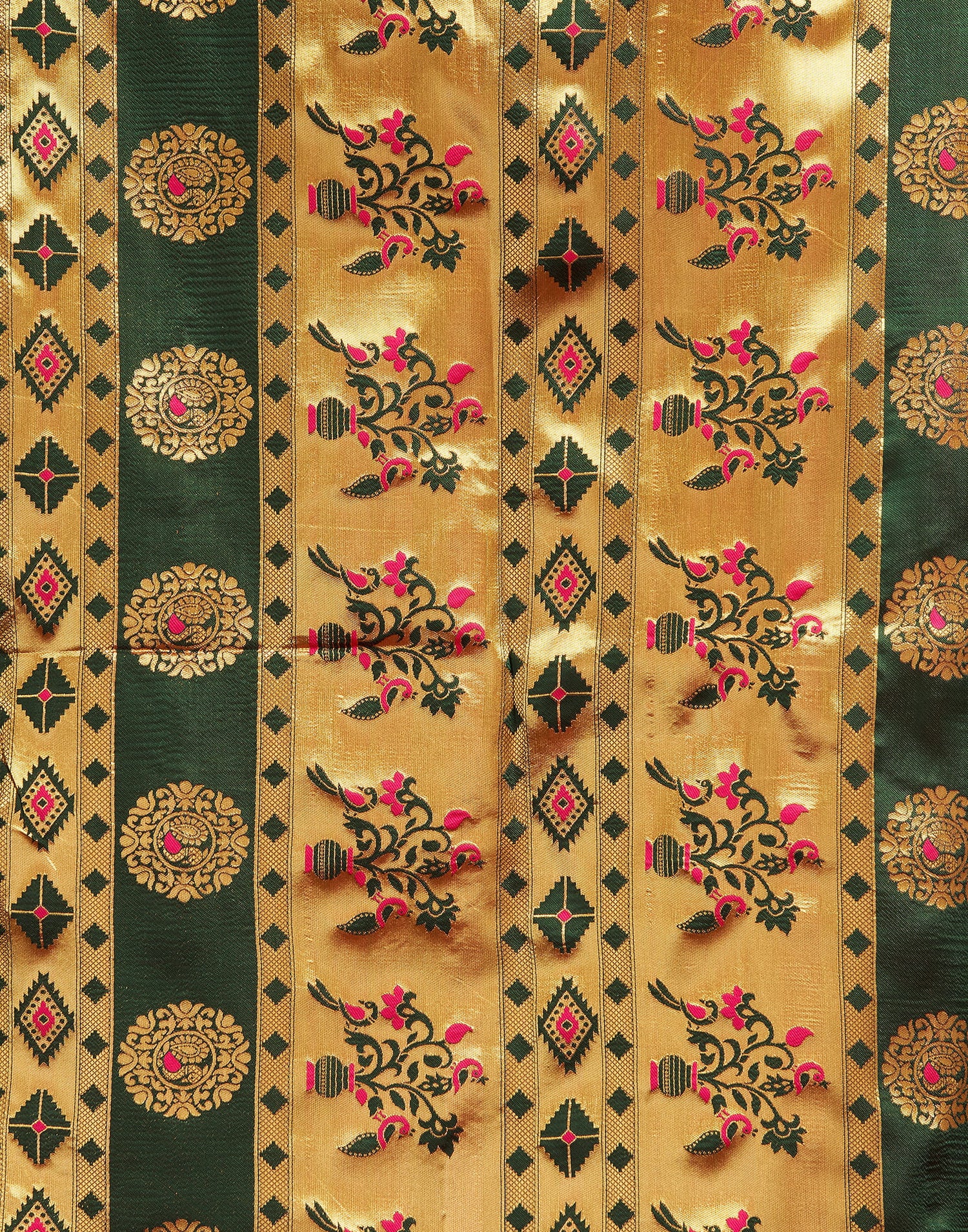 Pink Silk Woven Paithani Saree